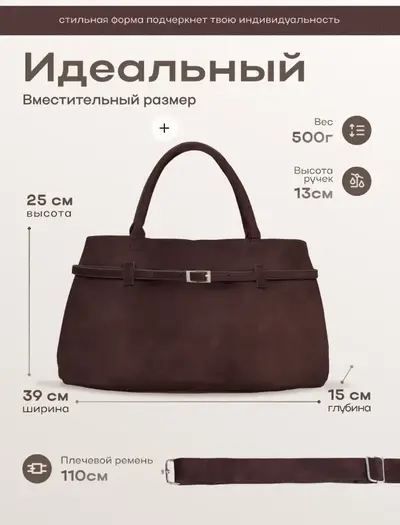 Сумка — размеры и инфографика